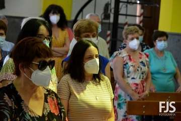 Solemne función religiosa en el templo de Lomo Magullo en honor de la Virgen de las Nieves/Francisco Javier Santana.